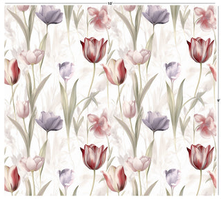 Watercolour Tulip Garden