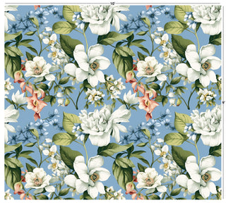 White Gardenia Blue Sky
